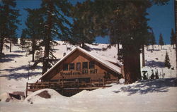 Strawberry Ski Hut Lake Tahoe, CA Postcard Postcard Postcard