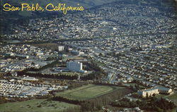 Aerial View of Town San Pablo, CA Postcard Postcard Postcard