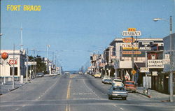 A View of Main Street Looking North Fort Bragg, CA Postcard Postcard Postcard