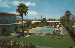 Blue Palms Hotel/Apts. Postcard