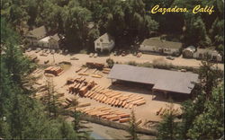 Aerial View of Town Cazadero, CA Postcard Postcard Postcard