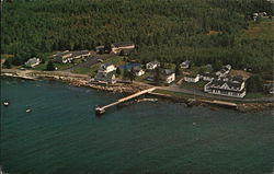 Aerial View of the Inn and Motel Postcard