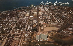 Aerial view of Town and Shoreline from the muirlands Postcard