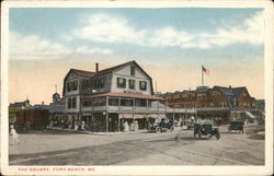 The Square York Beach, ME Postcard Postcard Postcard