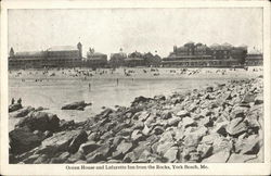 OCean House and Lafayette Inn from teh Rocks York Beach, ME Postcard Postcard Postcard