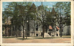 Public Library Postcard