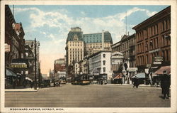 Woodward Avenue Detroit, MI Postcard Postcard Postcard