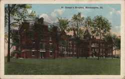 St Joseph's Hospital and Grounds Bloomington, IL Postcard Postcard Postcard