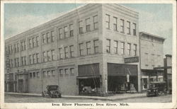 Iron River Pharmacy Postcard