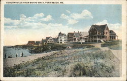 Concordville From Board Walk York Beach, ME Postcard Postcard Postcard