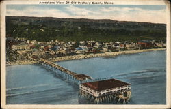 Aeroplane View of Old Orchard Beach Postcard