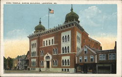 Kora Temple, Shrine Building Lewiston, ME Postcard Postcard Postcard