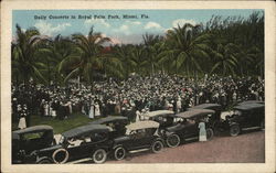 Daily Concerts in Royal Palm Park Miami, FL Postcard Postcard Postcard