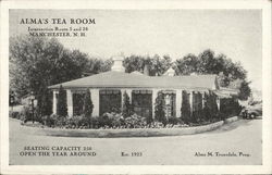 Alma's Tea Room Manchester, NH Postcard Postcard Postcard