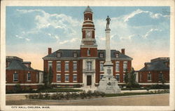 City Hall Chelsea, MA Postcard Postcard Postcard