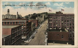 Bird's-eye View of Fourth St. From Jackson Postcard