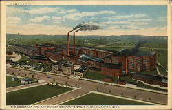 The Goodyear Tire and Rubber Company's Great Factory Akron, OH Postcard Postcard Postcard