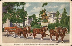 Wilson & Co., Internationally Famous Six-Horse Clydesdale Team Horses Postcard Postcard Postcard