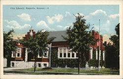 City Library Emporia, KS Postcard Postcard Postcard