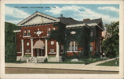 City Library Hutchinson, KS Postcard Postcard Postcard