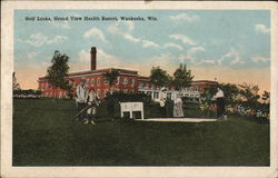 Golf Links, Grand View Health Resort Postcard