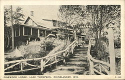 Pinewood Lodge, Lake Thompson Postcard