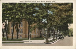 Street View of Columbia Court House Portage, WI Postcard Postcard Postcard