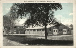 Stock Pavilion at Fair Grounds Postcard