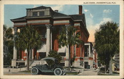 Street View of Elks Home Jacksonville, FL Postcard Postcard Postcard