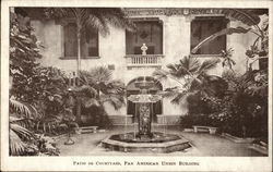 Patio or Courtyard, Pan American Union Building Washington, DC Washington DC Postcard Postcard Postcard