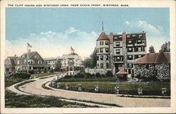 The Cliff House and Winthrop Arms, From Ocean Front Massachusetts Postcard Postcard Postcard