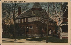 Free Library West Chester, PA Postcard Postcard Postcard