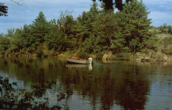 Campmate, fishing, boating scene Lanenburg, NS Canada Nova Scotia