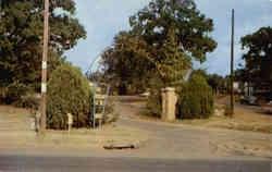 Entrance to Sam Houston State Teachers College Huntsville, TX Postcard Postcard