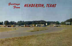 Traffic Circle Entering Henderson Postcard