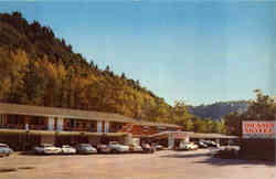 Drama Motel Heart of Cherokee, NC Postcard Postcard