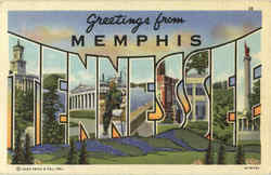 Greetings From Tennessee Memphis, TN Postcard Postcard