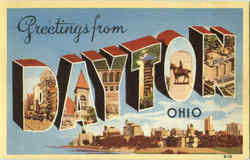 Greetings From Dayton Postcard