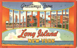 Greetings From Jones Beach, Long Island New York Postcard Postcard