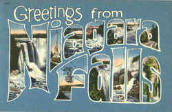 Greetings From Niagara Falls New York Postcard Postcard