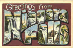 Greetings From Niagara Falls New York Postcard Postcard