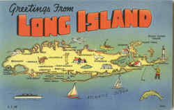 Greetings From Long Island New York Postcard Postcard