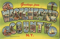 Greetings From Westchester County New York Postcard Postcard