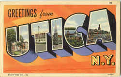 Greetings From Utica Postcard