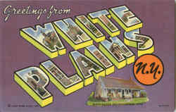 Greetings From White Plains Postcard