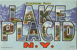 Greetings From Lake Placid New York Postcard Postcard