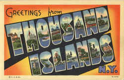 Greetings From Thousand Islands Postcard