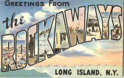 Greetings From The Rockways Long Island, NY Postcard Postcard