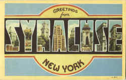 Greetings From Syracuse New York Postcard Postcard