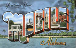 Greetings From Mobile Alabama Postcard Postcard